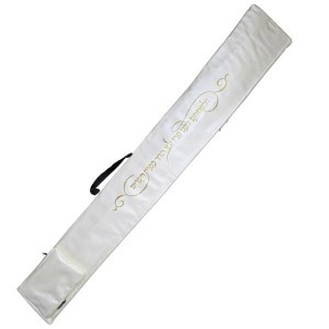 Picture of Faux Leather Insulated Lulav and Esrog Holder Carry Strap and Handle White 49"